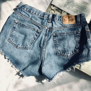 Vintage High Waist Jean Shorts